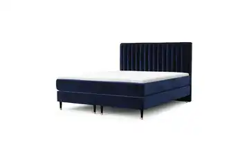 Boxspringbett 182 cm 180x200 cm Marineblau