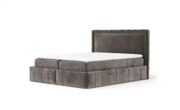 Boxspringbett mit Stauraum 227 cm 200x200 cm Braun