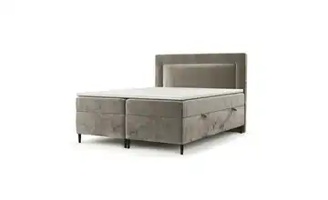 Boxspringbett mit Stauraum 182 cm 180x200 cm Beige