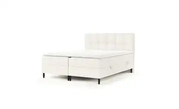 Boxspringbett mit Stauraum 182 cm 180x200 cm Creme
