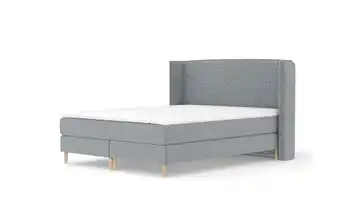 Boxspringbett 218 cm 200x200 cm Grau