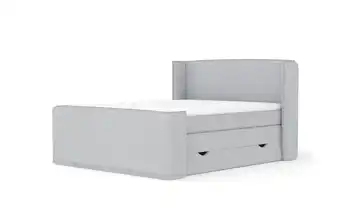 Boxspringbett mit Stauraum 218 cm 200x200 cm Hellgrau