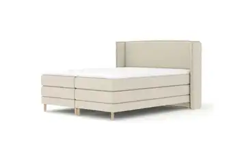 Boxspringbett 218 cm 200x200 cm Beige