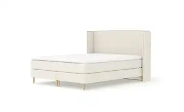 Boxspringbett 198 cm 180x200 cm Creme