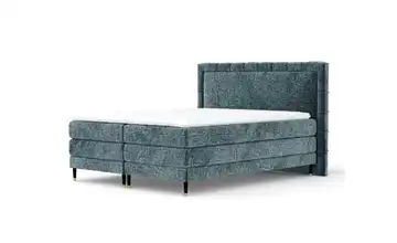 Boxspringbett 210 cm 187 cm 160x200 cm Blau