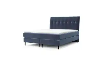 Boxspringbett 142 cm 140x200 cm Marineblau