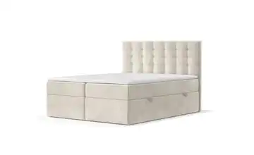 Boxspringbett mit Stauraum 142 cm 140x200 cm Beige