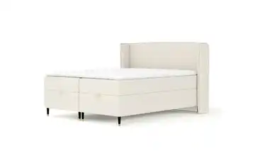 Boxspringbett mit Stauraum 198 cm 180x200 cm Creme