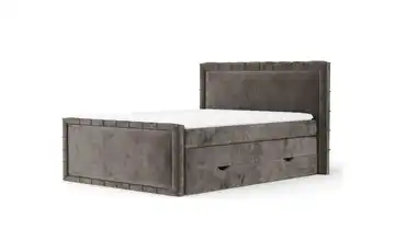 Boxspringbett mit Stauraum 167 cm 140x200 cm Braun