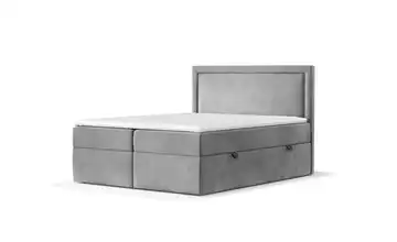 Boxspringbett mit Stauraum 202 cm 200x200 cm Grau