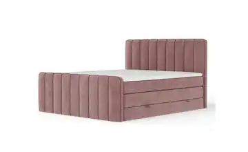 Boxspringbett mit Stauraum Novara Rosa 140x200 cm