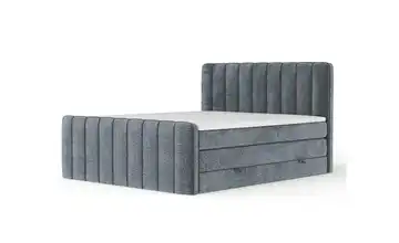 Boxspringbett mit Stauraum Novara 200x200 cm Grau