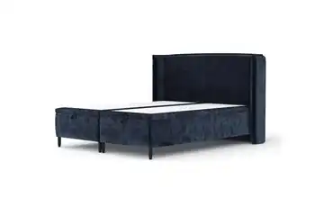 Polsterbett 198 cm 180x200 cm Marineblau