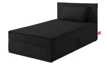 KONSIMO Boxbett 100 cm x 200 cm 105 cm 100x200 cm Schwarz