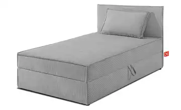 KONSIMO Boxbett 90 cm x 200 cm 95 cm 90x200 cm Hellgrau