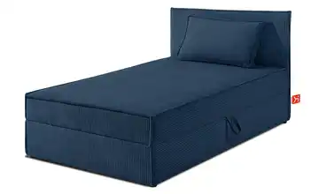 KONSIMO Boxbett 100 cm x 200 cm 105 cm 100x200 cm Marineblau