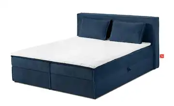 KONSIMO Boxbett 160 cm x 200 cm 165 cm 160x200 cm Marineblau