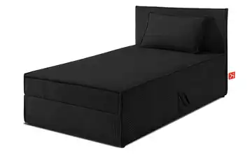 KONSIMO Boxbett 90 cm x 200 cm 95 cm 90x200 cm Schwarz
