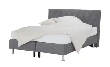 vanDoorn Boxspringbett Anthrazit H2 & H3 160 cm Kopfteilhöhe ca. 109cm