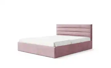 Polsterbett mit Bettkasten 200x200 cm Rosa
