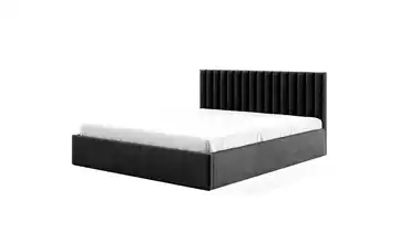 Polsterbett mit Bettkasten 90x200 cm Schwarz