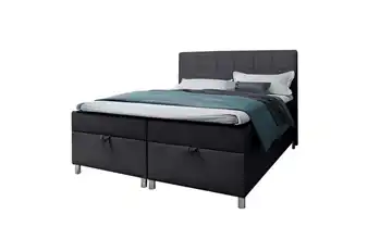Boxbett 140x200 Dunkelblau 120 cm 120x200 cm Schwarz