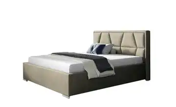 Polsterbett 120x200 Grün 200 cm 200x200 cm Dunkelbeige