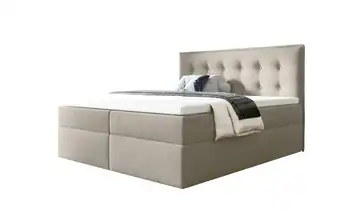 Boxbett mit Bettkasten 180x200 cm Hellbeige