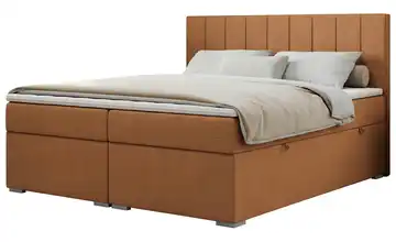 Boxbett mit Bettkasten 160x200 cm H3 Orange