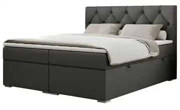 Boxbett mit Bettkasten 160x200 cm H3 Anthrazit