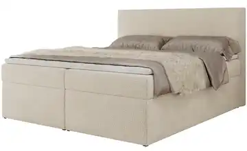 Boxbett mit Bettkasten 140x200 cm H3 Hellbeige