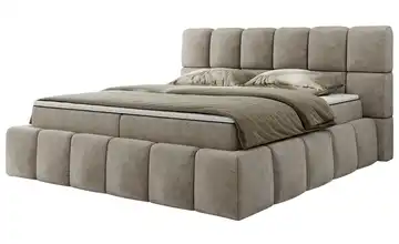 Boxbett mit Bettkasten 180x200 cm H3 Beige
