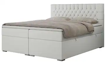 Boxbett mit Bettkasten 180x200 cm H4 Weiß