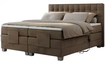 Motor Boxspringbett 140x200 cm H3 bronzefarben
