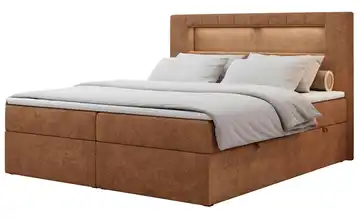 Boxbett mit Bettkasten 180x200 cm H3 Orange
