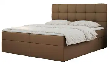 Boxbett mit Bettkasten 120x200 cm H3 Braun