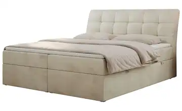 Boxbett mit Bettkasten 160x200 cm H4 Creme