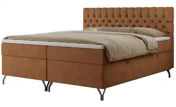Boxbett mit Bettkasten 160x200 cm H3 Orange