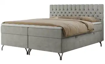 Boxbett mit Bettkasten 120x200 cm H3 Hellgrau