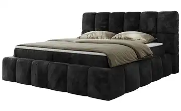 Boxbett mit Bettkasten H3 Graphit 200x200 cm Teddy