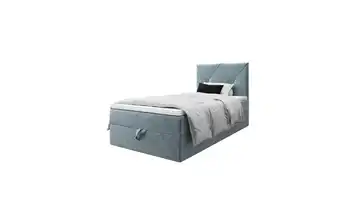 Boxbett 90x200 cm Blau