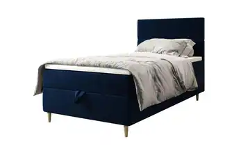 Boxbett 90 cm 90x200 cm Dunkelblau