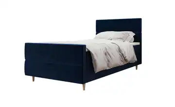 Boxbett 90 cm 90x200 cm Dunkelblau