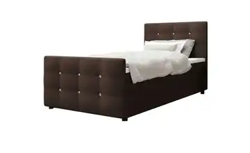Boxbett 100 cm 100x200 cm Dunkelbraun