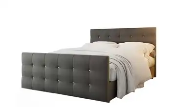 Boxbett 200x200 cm Grau
