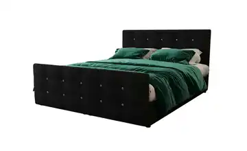 Boxbett 160 cm 160x200 cm Schwarz