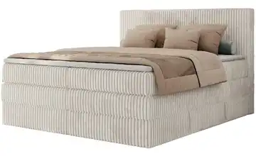 Boxspringbett mit Bettkasten 180x200 cm H3 Beige