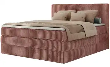 Boxspringbett mit Bettkasten 180x200 cm Altrosa H4