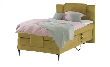 Twist Motor-Boxspringbett Senfgelb 100 cm