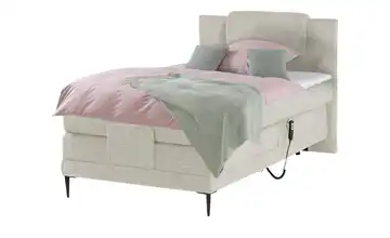 Twist Motor-Boxspringbett Creme 100 cm